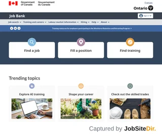 Job Bank screenshot preview