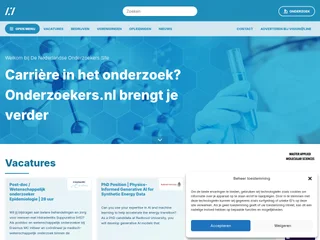 Onderzoekers.nl platform preview Onderzoekers.nl platform preview