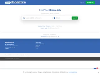ONjobcentre.ca screenshot preview