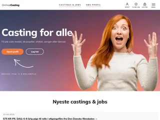 Onlinecasting.dk screenshot preview