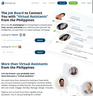 OnlineJobs.ph platform preview