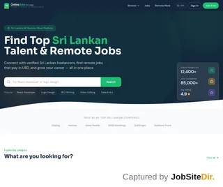 Online Jobs Sri Lanka platform preview Online Jobs Sri Lanka platform preview