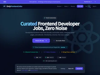 OnlyFrontendJobs screenshot preview