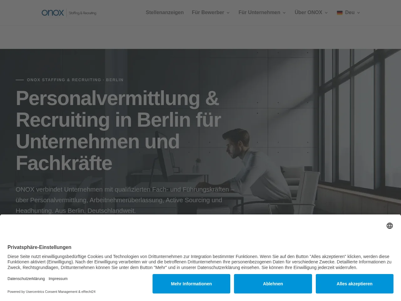 ONOX website screenshot
