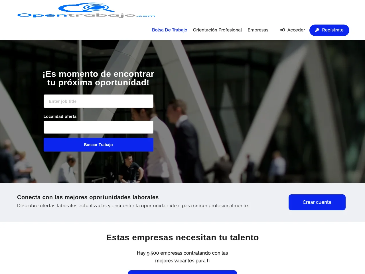 Open Trabajo screenshot Open Trabajo website screenshot
