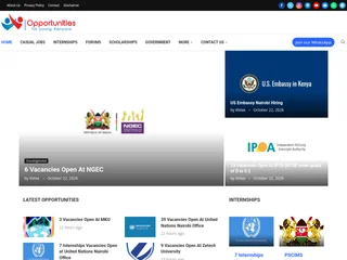Opportunities for Young Kenyans platform preview