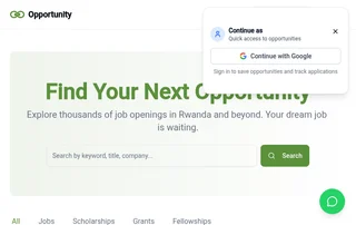 Opportunity in Rwanda screenshot preview