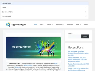 Opportunity.pk platform preview Opportunity.pk platform preview