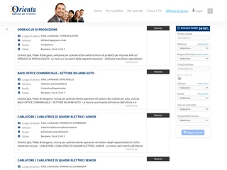 OrientaJob screenshot preview OrientaJob screenshot preview