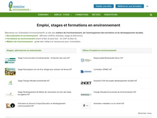 Orientation Environnement platform preview