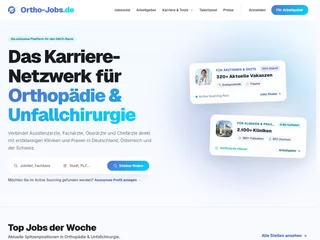 Ortho-Jobs.de platform preview