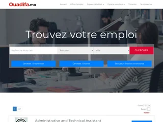Ouadifa.ma screenshot preview Ouadifa.ma screenshot preview