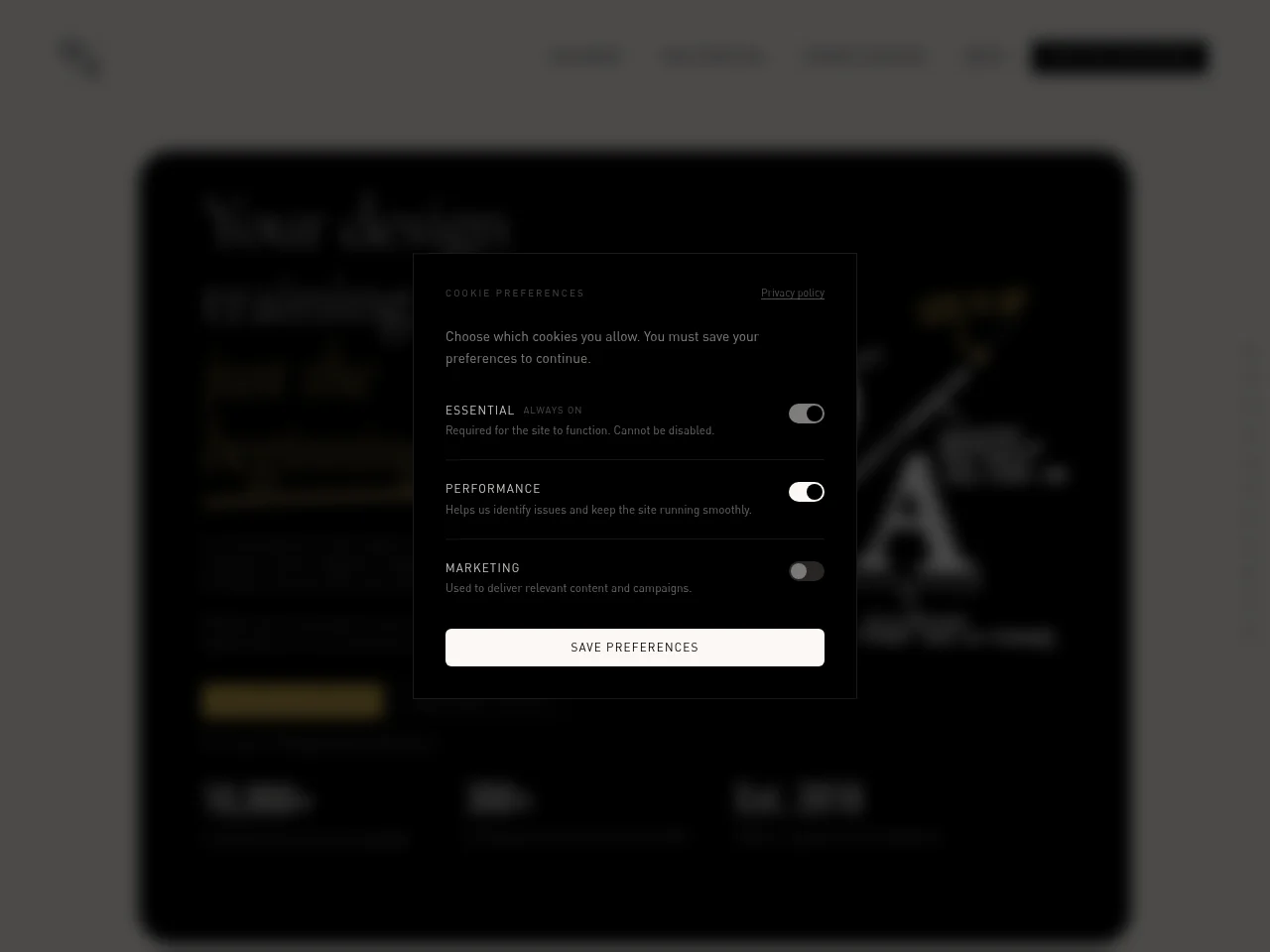 Out of Architecture job board platform screenshot showing job search interface