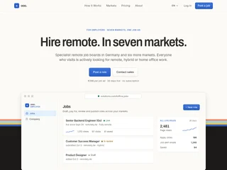 Out of Office Jobs platform preview Out of Office Jobs platform preview