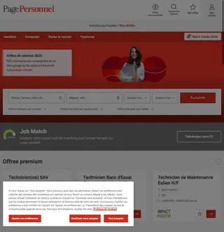 Page Personnel France platform preview