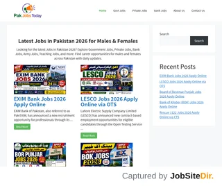 PakJobsToday platform preview PakJobsToday platform preview
