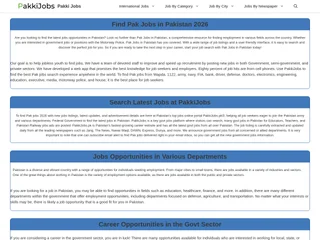 PakkiJobs.pk platform preview