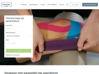 Paramedicibanen.nl platform preview Paramedicibanen.nl platform preview
