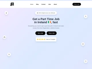 PartTime.ie screenshot preview