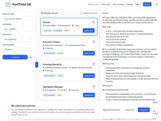 PartTime UK platform preview PartTime UK platform preview