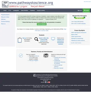 Pathways To Science platform preview