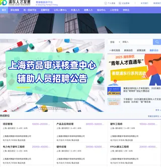 浦东人才网 platform preview