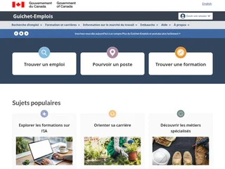 Guichet-Emplois platform preview Guichet-Emplois platform preview