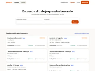 Jobomas Perú screenshot preview