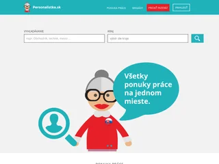 Personalistka.sk platform preview Personalistka.sk platform preview