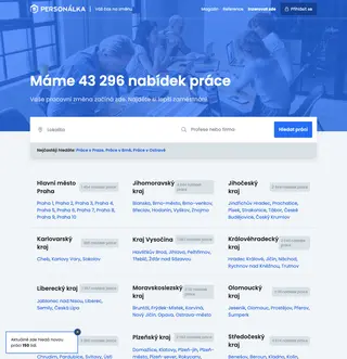 Personálka.cz platform preview