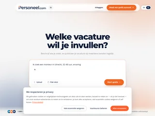 Personeel.com screenshot preview