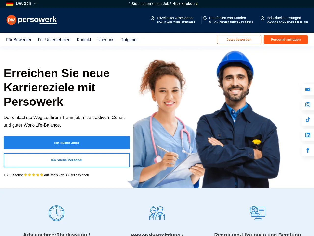 persowerk screenshot persowerk website screenshot