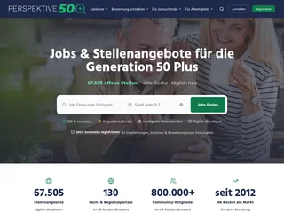 Perspektive 50 Plus platform preview Perspektive 50 Plus platform preview