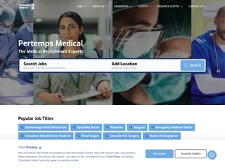 Pertemps Medical platform preview