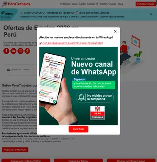PeruTrabajos platform preview