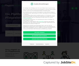 Pflegejobnetzwerk platform preview