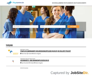 PflegeKarriere.de platform preview PflegeKarriere.de platform preview