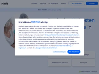 Pflegia platform preview Pflegia platform preview