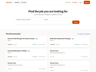 Jobomas PH platform preview Jobomas PH platform preview