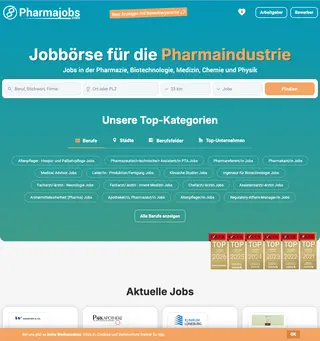 pharmajobs.com platform preview