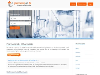 pharmaziejob.de screenshot preview pharmaziejob.de screenshot preview