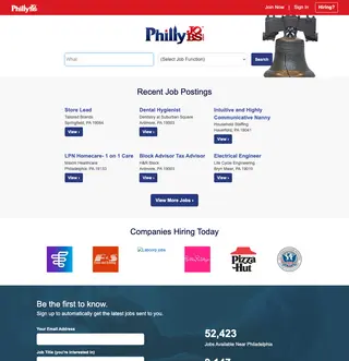 PhillyJobs platform preview