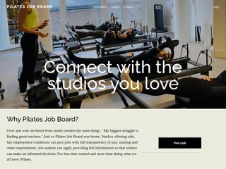Pilates Job Board screenshot preview