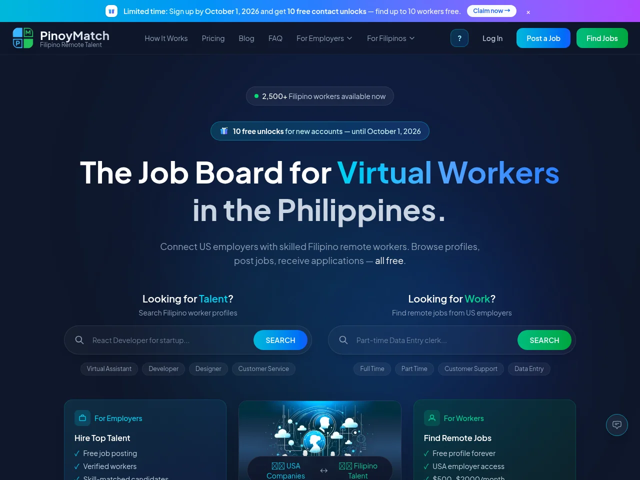 PinoyMatch screenshot PinoyMatch job board platform screenshot showing job search interface