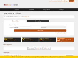 TipTopJob Pakistan platform preview