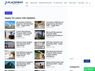 Placement Drive platform preview Placement Drive platform preview