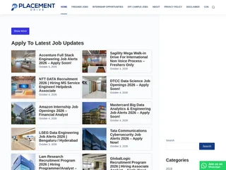 Placement Drive screenshot preview Placement Drive screenshot preview