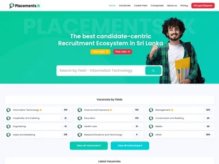 Placements.lk platform preview