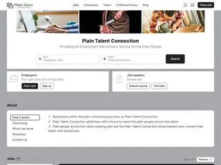 Plain Talent Connection screenshot preview