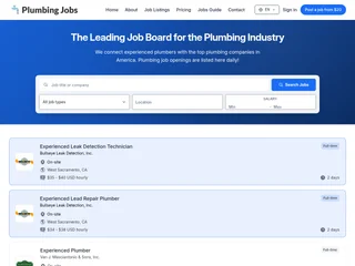 PlumbingJobs.org platform preview PlumbingJobs.org platform preview